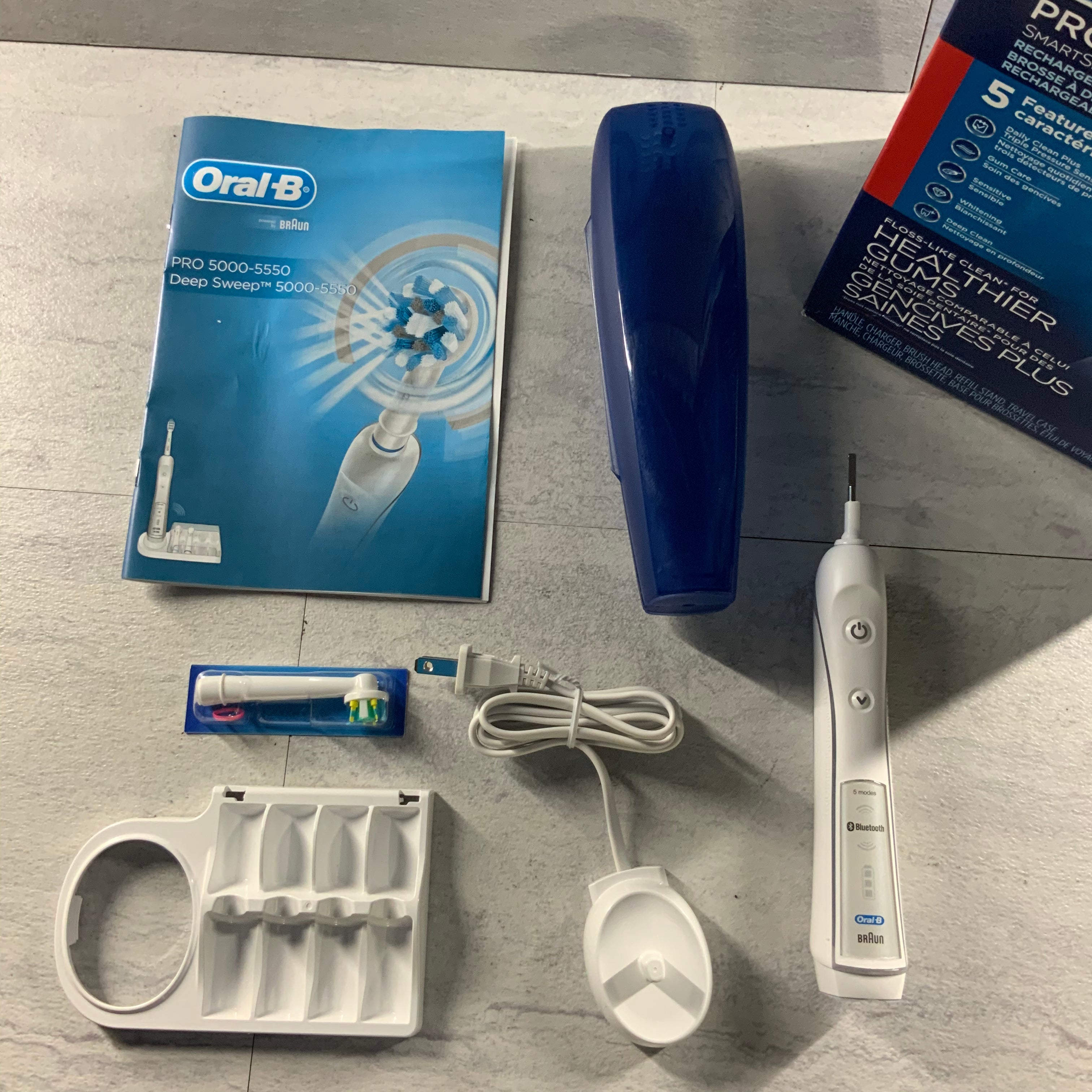 Oral-B Pro 5000 Power Rechargeable Electric Toothbrush with Bluetooth - OPEN BOX (7331431448814)